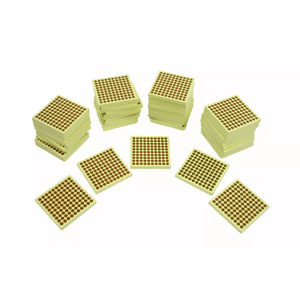 Moyo Montessori Moyo Montessori 45 kusů dřevěných stovkových čtverců