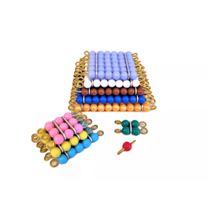 Moyo Montessori Moyo Montessori Perlové čtverce (barevné)