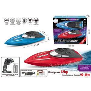 Mamido Mamido Loď na dálkové ovládání High Speed Boat modrá, 12HP, 80 m