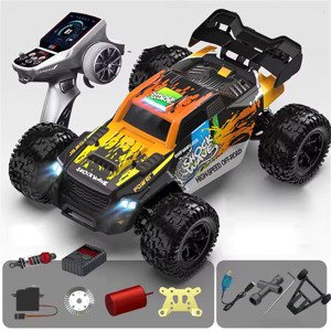 Mamido Mamido Auto na dálkové ovládání 60 km/h RC Monster Truck 1:16 4WD Brushless 2.4GHz oranžové