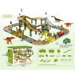 Mamido Mamido Dinosauří závodní dráha s elektrickým autíčkem 84 dílů v Boxu