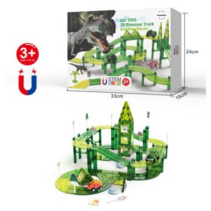 Mamido Mamido Dinosauří magnetická závodní dráha 164 dílů MT1497