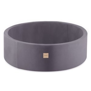 PLUSH NEST PLUSH NEST Suchý bazén kulatý Samet (šedý) Ø 90 × 30 cm