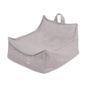 PLUSH NEST PLUSH NEST Dětské čtvercové křesílko Puffy 77 × 67 × 50 cm Beránek šedé