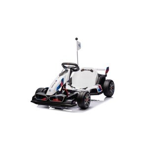mamido Dětská elektrická motokára BMW Gokart s funkcí driftu bílá
