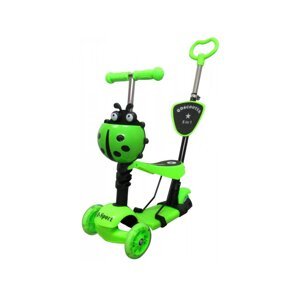mamido Koloběžka odrážedlo H3 R-Sport 5v1 se svítícími koly zelené