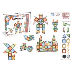 Mamido Mamido Magnetická stavebnice Magnetic transformer 138 dílů