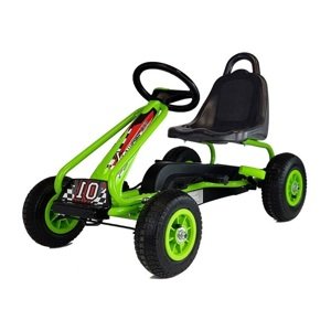 mamido Dětská šlapací motokára Formule 01 zelená ROZBALENO