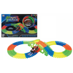 mamido Magic Track svítící autodráha 133 dílů POŠKOZENÝ OBAL