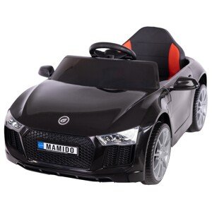 mamido Elektrické autíčko Fast Wing eko-kůže černé - Poškozený obal - S-628-BLACK