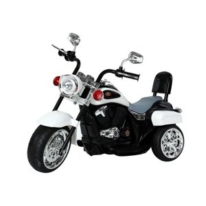 mamido Dětská elektrická motorka Chopper bílá - Použito - L-5707