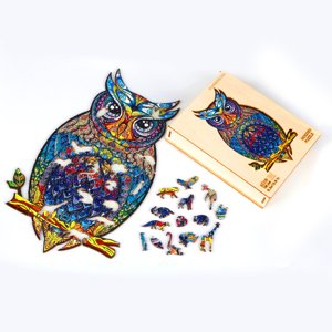 WOODBESTS WOODBESTS Dřevěné puzzle sova 300 dílů