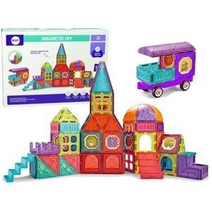 mamido Magnetická stavebnice zámek 3D 111 dílů