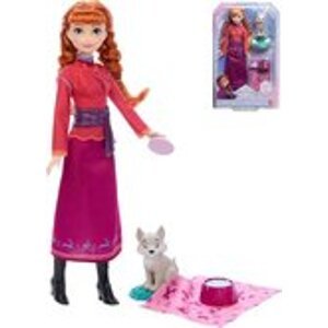 Mattel Frozen Anna s s vlčetem a doplňky