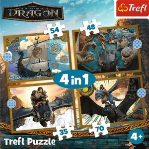 Trefl Puzzle 4v1 Jak vycvičit draka - Dračí dny