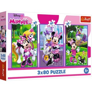 Trefl Puzzle 3x80 Minnie a přátelé