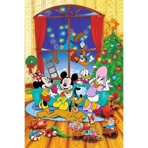 TREFL Puzzle Disney: Mickey Mouse a přátelé o Vánocích 600 dílků
