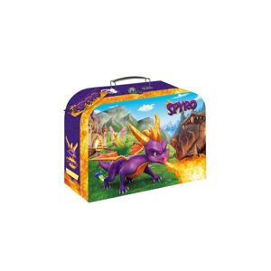 Teddies Kufřík/Kufr školní papírový Spyro 25x18x9cm