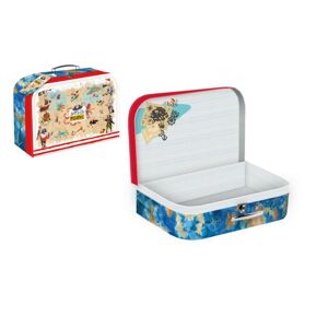 Teddies Kufřík/Kufr školní papírový Let's be Pirates 35x23x10cm