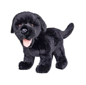 Mikro Labrador plyšový 23cm stojící černý