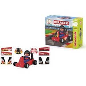 Efko Igráček Závodník - figurka s červenou motokárou