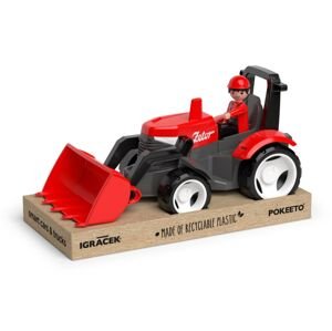 Efko ECO MultiGO Červený traktor Zetor s radlicí, figurka Igráček