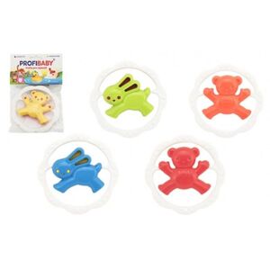 Profi Baby Profibaby Chrastítko Medvěd/Zajíc plast 12,5cm