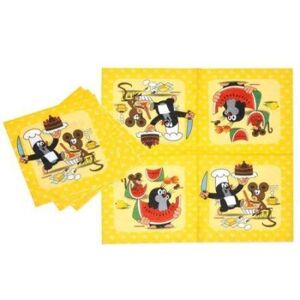 Párty ubrousek  Krtek a kamarádi 12 ks, 33 cm