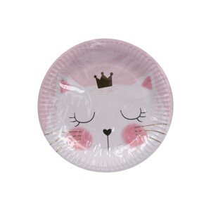 Párty tácky KOČKA 23 cm, 6 ks