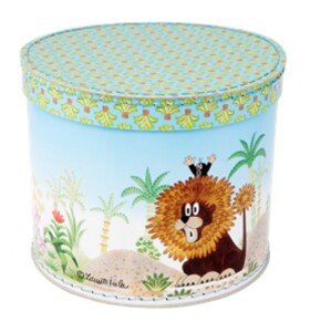 Krtek krabice kruhová  Krtek a lev 25cm