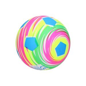 Míč guma nenafouknutý - fotbal duha 22 cm