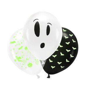 Halloween  BOO - Balónky svíticí ve tmě 27 cm 3 ks