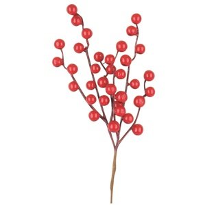 Větvička červených bobulek 30 cm