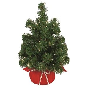 Umělý stromek se zlatým dekorem na postavení 40 cm