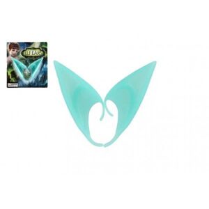 Uši elfí 2ks latex 12cm tyrkysové