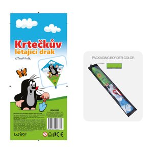 Létající drak Krtek 60x70 cm