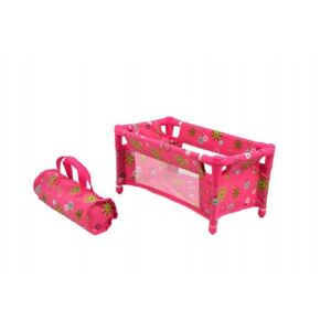 Postýlka pro panenky kov/plast rozkládací v látkové tašce