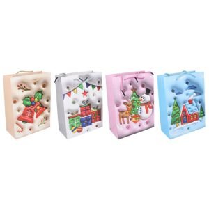 Dárková taška M 26x32x10 cm VÁNOCE