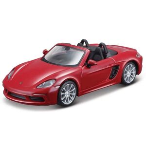 Bburago 1:32 - Porsche 718 Boxster - Dark Red, Yellow