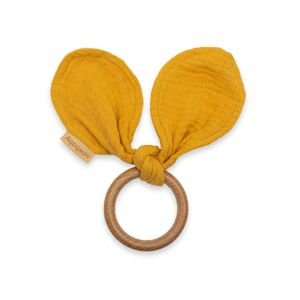 Kousátko ouška New Baby Ears mustard