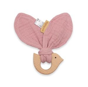 Kousátko s ptáčkem New Baby Bird pink