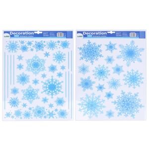 Dekorace okenní 41x29 cm Vločky VÁNOCE