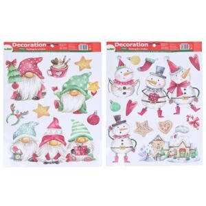 Dekorace okenní 41x29 cm MIX VÁNOCE