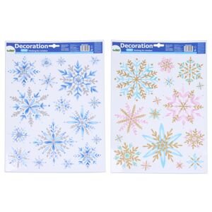 Dekorace okenní 41x29 cm Vločky VÁNOCE