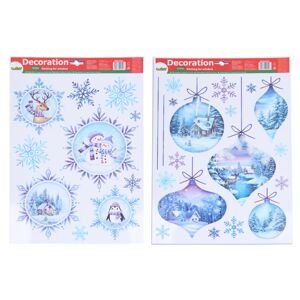 Dekorace okenní 41x29 cm MIX VÁNOCE