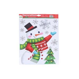 Dekorace okenní 41x29 cm Sněhulák VÁNOCE