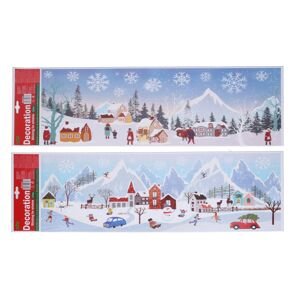 Dekorace okenní 59,5x21 cm VÁNOCE