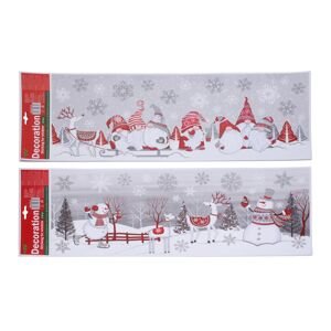 Dekorace okenní 59,5x21 cm VÁNOCE