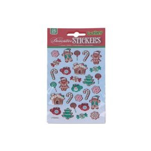 Nálepky 19x10,5 cm 3D VÁNOCE