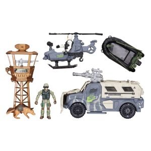 Vojenský set s figurkami a efekty 25 cm - II. jakost